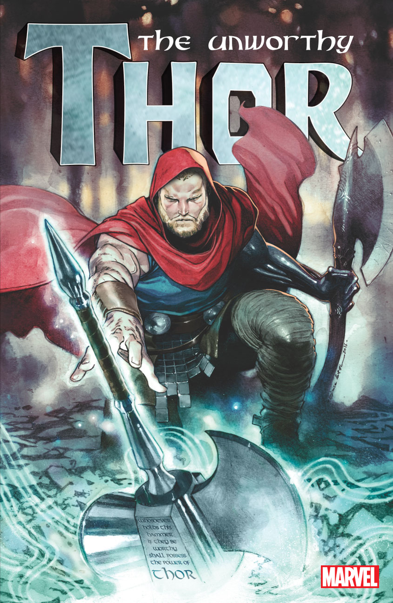 The Unworthy Thor #1 Cover art, by Olivier Coipel. Image provided exclusively by Marvel Comics.